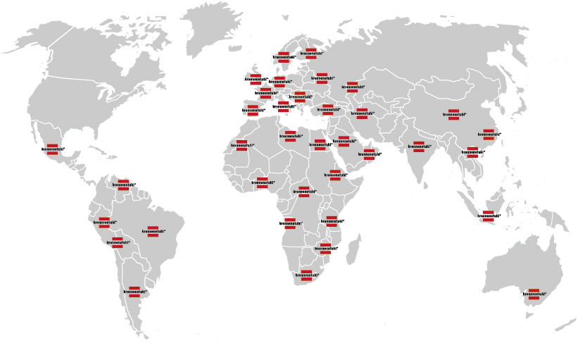 Weltkarte brennenstuhl