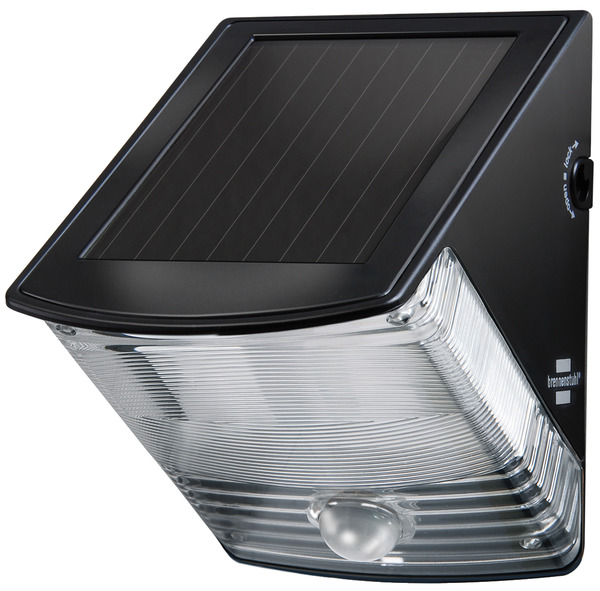 Lampe Led Murale Solaire Sol 04 Plus Ip44 Avec Detecteur De Mouvements Infrarouge 2xled 0 5w 85lm Couleur Noir Brennenstuhl 